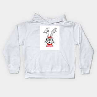 Cute bunny Kids Hoodie